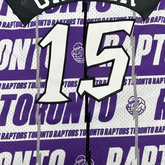 Mitchell Ness NBA Toronto Raptors Vince Carter 15 Hardwood Jersey 1998 Swingman - Picture 8 of 12